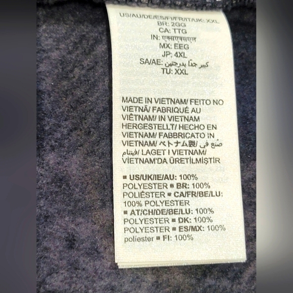 BUNDLE/LOT XXL Comfy Buffalo Check Fleece Zip-Up Vest w/Zip-Up Pockets EUC - Picture 12 of 13